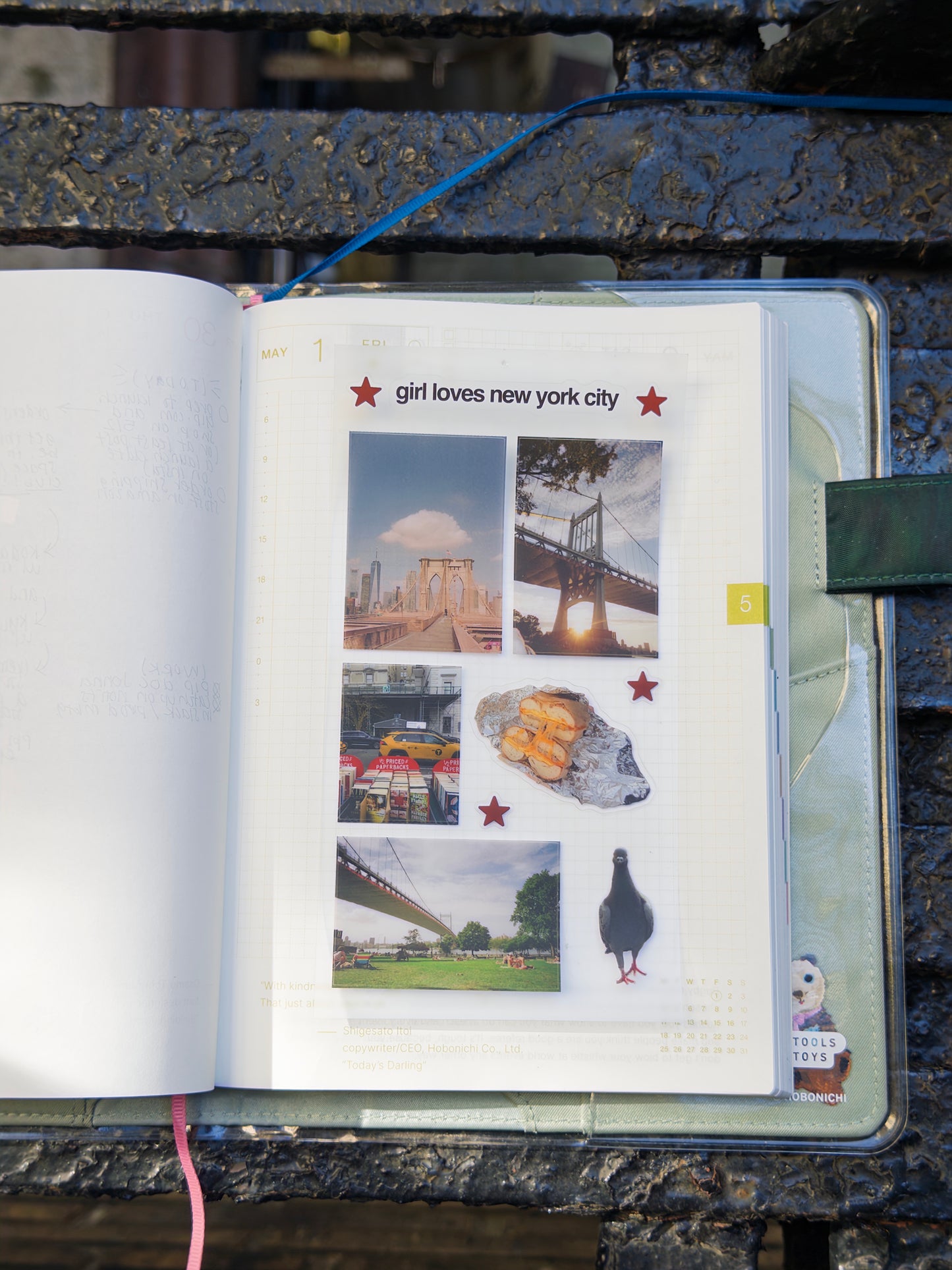 new york on film - sticker sheet
