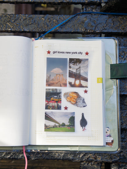 new york on film - sticker sheet