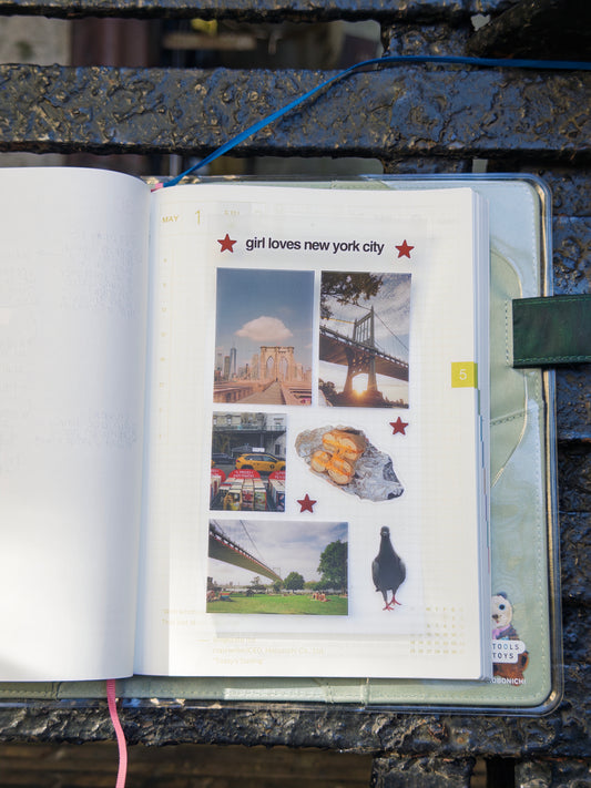 new york on film - sticker sheet