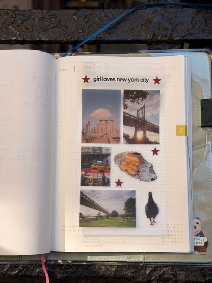 new york on film - sticker sheet