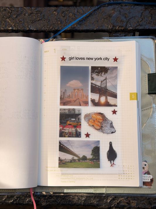new york on film - sticker sheet