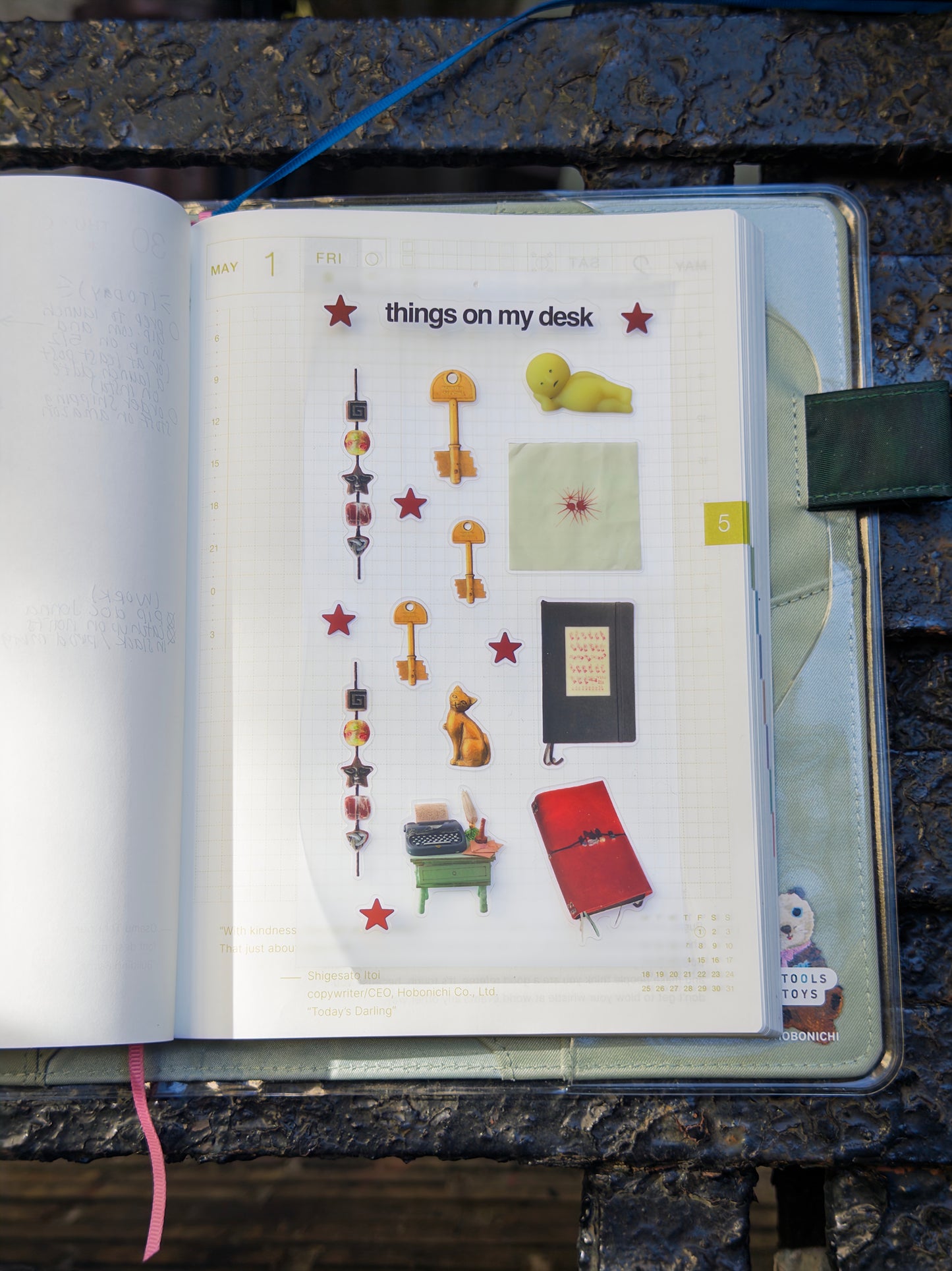 things on my desk - sticker sheet